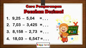 Cara mengurutkan pecahan desimal dan persen dan contohnya adapun cara mengurutkan bilangan pecahan, desimal dan persen yaitu dengan mengubah bilangan ke dalam bentuk bilangan yg sama. Cara Menghitung Perkalian Desimal Youtube