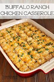 Buffalo Ranch Chicken Casserole Recipe Recipes Easy Casserole Recipes Food