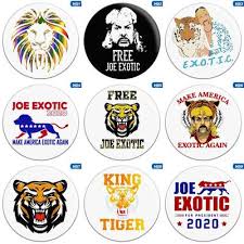 Hey there's this new show that's out on netflixs, i'm sure you've never heard of it, but some wild things happen and it's probably about 10% actually about tigers. Tiger King Joe Exotic Badge Brooch Gift Buy At A Low Prices On Joom E Commerce Platform