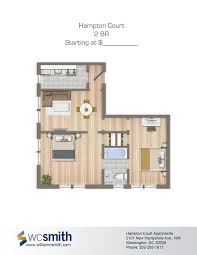 Hampton Courts Apartments In Washington Dc Wc Smith Floor Plans Apartment Hampton Court