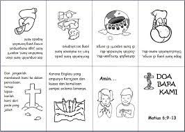 Cara menggambar doa bapa kami : Contoh Buku Mini Doa Bapa Kami Doa Sekolah Minggu Sekolah