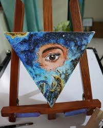 Scattered Vision Scattered Eye At The Centre Of Heart Nebula What Is Your Take On This Concept Acrylic Painting Painting Acrylic Painting Nebula