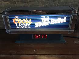 Vintage Coors Light Silver Bullet Cash Register Lighted Sign Etsy Coors Light Coors Lighted Signs