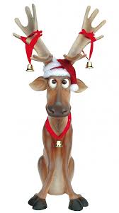 Top treasures 3 piece reindeer family lighted deer set 210 lights 52 buck 44 doe 28 fawn large deer family for indoor or outdoor christmas decorations yard art (white) Funny Sitting Life Size Christmas Reindeer Resin Decor 1 4m Large Decor Inflatables Buy Online From The Christmas Warehouse