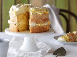 Cool cakes to room temperature then slice layers equally in half with a serrated knife and add icing, frosting, berries, whip cream, or whatever you want. Layered Passionfruit Curd Sponge Cake Recipe Maggie Beer