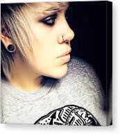 poser #gay #lesbian #homo #blonde Metal Print by Laura Millar