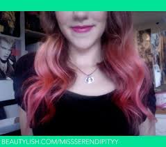 I bleached my hair but it was blue before, so the bleach didn't take in all the places of my hair. Pinkkk Hair Special Effects Hair Dye In Cupcake Pink Cailee C S Missserendipityy Photo Beautylish