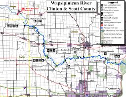 Wapsipinicon River Water Trail South Iowa Tourism Map