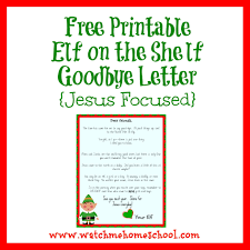 Elf On The Shelf Farewell Letter Printable Christmas Printables Elf Goodbye Letter Elf Letters Goodbye Letter