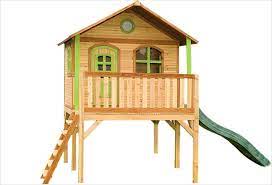 Pour plus de personnalisation, craquez pour une maison pour enfant en bois. Cabane En Bois Sur Pilotis Sophie Axi Bleu Cabanes En Bois Apesanteur Com