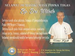 Hotels in kata beach, thailand. Selamat Memasuki Masa Purna Tugas Pak Widodo Smp Negeri 2 Bawang