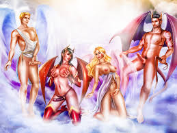 Ангелы и демоны во вселенной игры Brothel City  Angel Girl :: Demon Girl  :: Fantasy Porn (PA) :: Straponess :: Femdom (Фемдом) :: demon :: Porn Art  :: strap-on :: Angel ::
