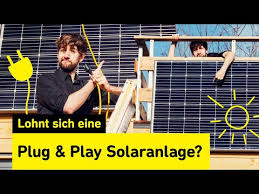 Plug Play Solaranlage Photovoltaikanlage Youtube