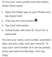 The apple card offers generous rewards to people buying its products and using its technology but has weaknesses as an apple card review. How To Display The Full Credit Card Number From Your Apple Wallet Quora