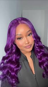 PURPLE WIG INSTALL 💜 I 5X5 body wave glueless wig ✨ #wiginfluencer  #amazonwig #wiginstall #Gluelesswig #purplewig #bodywavewig #amazonwigfinds  #humanhairwigs #wigtok #colorswig #humanhair ...