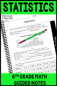 6th Grade Statistics Maths Activities Middle School Middle School Math Resources Math Guided Notes