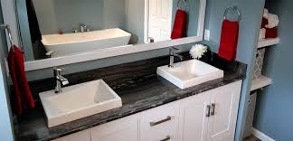 check out the vessel sinks we installed