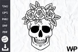 All clipart with transparency, scaling to any size you want. Floral Skull Svg Floral Skull Clip Art Graphic By Wanchana365 Creative Fabrica