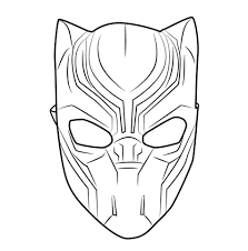 The first time he appeared in the marvel comic book fantastic four in 1966. Black Panther Mask Coloring Pages Free For Adults Pictures Ecolorings Info