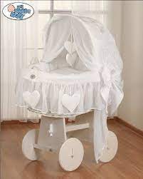 My Sweet Baby Heart Hood White Wicker Crib Moses Basket White By My Sweet Baby Http Www Amazon Co Uk Dp B008w White Wicker Baby Cradle Baby Girl Bassinet