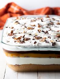 However, the pudding layer will still be more like a fudge bar in consistency, while the marshmallow layer stays a little softer. Layered Pumpkin Turtle Cheesecake A Spicy Perspective