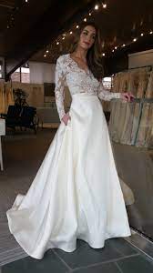 Long Sleeve Wedding Dress Inside Alta Moda Bridal Long Sleeve Satin Wedding Dress Cheap Wedding Dresses Online Online Wedding Dress