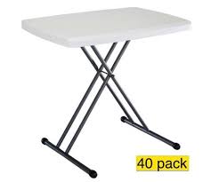 40 Lifetime Personal Folding Tables 8241 White Adjustable 30 In Top Folding Table Lifetime Tables Adjustable Table