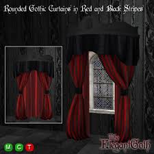 Black And White Window Curtains Clipart Check Out This Second Life Marketplace Item Red And Black Curtains Curtains Drapes Curtains
