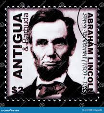 135 Abraham Lincoln Stamp Stock Photos
