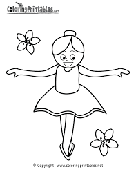 Cheerleader Color Pages Printables Ballet Girl Coloring Page A Free Girls Coloring Coloring Pages For Kids Coloring Pages For Girls Penguin Coloring Pages