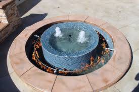 The first step in how to make a propane fire pit is to find the propane burner. Fire Pit Water Fountain Contemporary Patio Los Angeles By Cornerstone Construction Houzz Uk