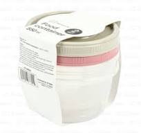 PLASTIC FOOD CONTAINER ROUND 2PCS 550ML - JC Sales