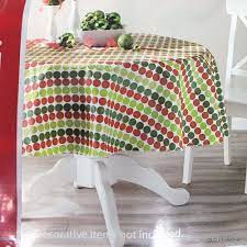 Check spelling or type a new query. Christmas Polka Dot Vinyl Tablecloth Round 70 Inch Red Green White Holiday Time Holidaytime Tablecloths For Sale White Round Tables Vinyl Tablecloth