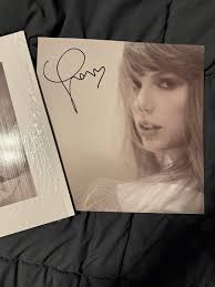 Taylor Swift The Tortured Poets Department Signed Vinyl Vinyl