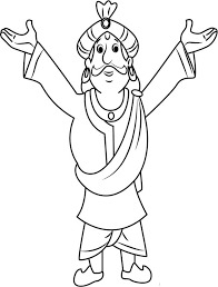 Help kids paint, colour draw easily. Raja Indravarma From Chhota Bheem Coloring Page Free Printable Coloring Pages For Kids