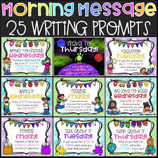 Daily Morning Message Writing Prompts Writing Prompts Morning Messages Daily Writing Prompts