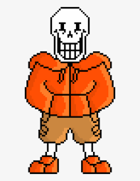 His motivations are to capture a human so that he can become an official member of the royal guard, a very prestigious job. Underswap Papyrus Underswap Papyrus Pixel Art Png Image Transparent Png Free Download On Seekpng