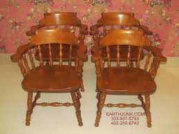 Ethan Allen Heirloom Maple Set Of 4 Tavern Chairs 10 6052 Earthjunk Usa 39 S Largest Dealer Of Used Ethan Allen Nutmeg Chair Old Chairs Dining Room Chairs
