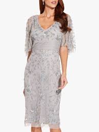 Adrianna Papell Beaded Cape Sleeve Dress Silvermist Cape Sleeve Dress Maxi Dress With Sleeves Beaded Cape