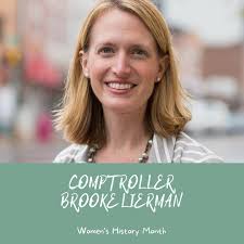 Today for Women's History Month, we celebrate State Comptroller Brooke  Lierman! Brooke Lierman was elected to the House of Delegates in District  46 in 2014 and 2018. While in the House, she