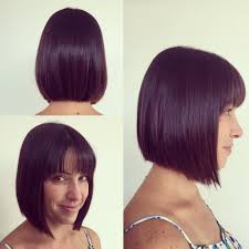 Everyone needs some inspiration when it comes to change. Medium Length Bob Cut With Thin Fringe Bangs On Dark Hair The Latest Hairstyles For Men And Women 2020 Hairstyleology