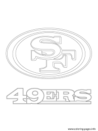 39+ 49ers coloring pages for printing and coloring. San Francisco 49ers Logo Football Sport Coloring Pages Printable