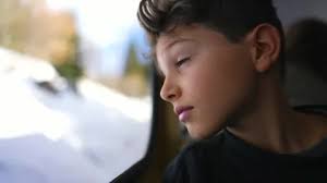 Child looking and gazing staring at the ...