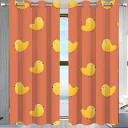 Amazon.com: Cute Little Bird Door Curtains 2 Panels Drapes ...