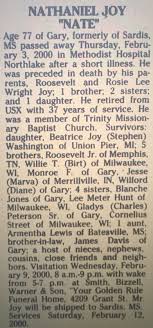 Nathaniel “Nate” Joy (1922-2000)