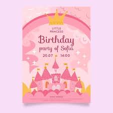 Princess birthday party invitations birthday invitation card, princess cinderella invitations memokids co, 15 princess party invitations schedule template, karas party ideas pink gold royal. Free Vector Organic Flat Princess Birthday Invitation Template