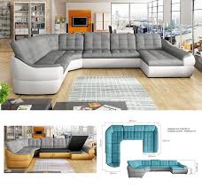 4.7 out of 5 stars. Bmf Infinity Xl Fp 6 Seater Extra Large Faux Leather Fabric U Shape Corner Sofa Bed Comfort Right Facing 390cm X 310cm Buy Online In United Arab Emirates At Desertcart Ae