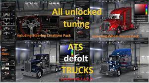 Envíos gratis en el día ✓ compre american truck simulator juego pc en cuotas sin interés! Ats Ats Unlocked Tuning Dlc Steering Creations Pack Wheel Tuning Pack V 1 4x Parts Tuning Mod Fur American Truck Simulator
