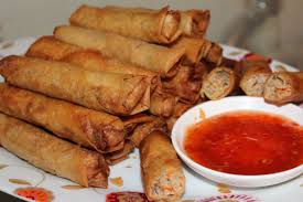 Chicken Lumpiang Shanghai Chicken Spring Roll Luckymom Chicken Spring Rolls Cooking Chinese Food Shanghai Food