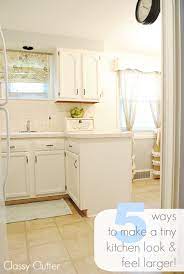 It's not so much about making it feel bigger as making it feel more like you. 5 Ways To Make A Tiny Kitchen Look And Feel Larger Classy Clutter
